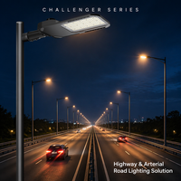 Luz de Calle LED de Seguridad COB con Sensor de Iluminación Exterior de Aluminio Impermeable IP66