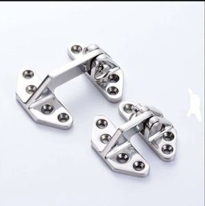 Charnière de trappe marine robuste à longue portée en acier inoxydable 316 de qualité marine avec axe amovible pour matériel de yacht - Product Image 3