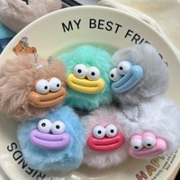 1 porte-clés mignon en forme de bouche de saucisse, en fourrure douce, idéal pour sacs et voitures, le meilleur choix pour offrir à des amis