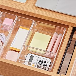 Bathroom Makeup Desk <b>Drawer</b> Organizer Storage Trays Clear PS <b>Plastic</b> Injection Molded Multifunction for Kitchen & Clothing - Product Image 4