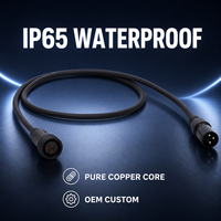 Câble de commande moteur XLR blindé en PVC pour vélo électrique, haut-parleur/microphone, connecteur étanche 9 broches mâle-femelle 1080P