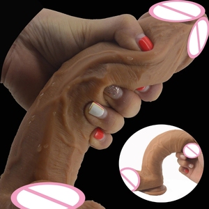 FAAK double couche silicone réaliste gode cheval doux énorme succion 1.93" <span class=keywords><strong>grosse</strong></span> bite jouets <span class=keywords><strong>sexe</strong></span> pour femmes masturber sexshop - Product Image 1