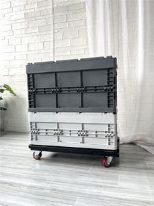 Hochwertiger, zusammensteckbarer Schildkrötenwagen mit Rädern, Logistik-<span class=keywords><strong>Trolley</strong></span>, stapelbarer Kunststoff-Transportwagen - Product Image 3