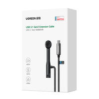 UGREEN US380 Vente en gros Usine Original Usb 3.1 Gen2 Câble durabilité Type c Mâle à c Femelle Charge Extension Câble de données