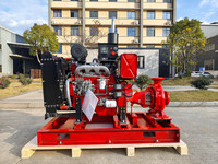 Pompe à incendie centrifuge à moteur diesel EDJ d'usine, 250, 500, 750, 1000 GPM, avec moteur diesel et moteur