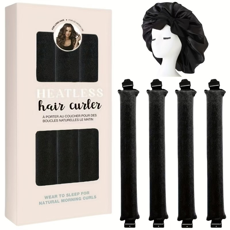 Black-4-piece large bath cap box set