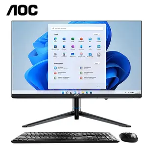 AOC Desktop Gamer PC 24 Inch N5095 Processor 256gb Ssd 8gb Ram OEM/ODM All in One Computers with UPS Battery