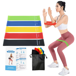 Bandes de résistance mini-boucles 100 % naturelles en TPE, personnalisables avec logo, pour la gym, le yoga, la physiothérapie, unisexe, enfants, entraînement à domicile - Product Image 2