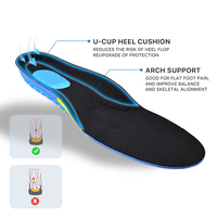 Semelle orthopédique EVA orthopédique pour pied plat fasciite plantaire semelle intérieure de sport confortable absorbant les chocs pour chaussures