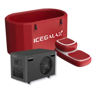 ICEGALAX Equipamento de refrigeração e troca de calor, máquina refrigeradora de água para banho de gelo, cápsula de recuperação