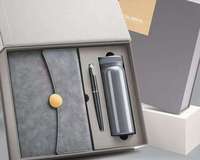 Cahier A5 cadeaux ISapromo, manuel, tasse isolée d'affaires, coffret cadeau pour ordinateur portable, logo personnalisé, cahier, manuel