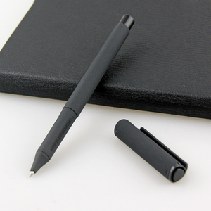 Pena Gel Matte hitam dengan Logo yang dapat disesuaikan pena Gel 0.5mm kelas atas untuk kantor bisnis siswa menulis grosir - Product Image 6