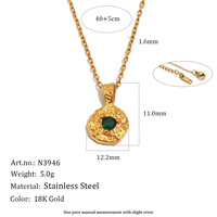 Collier pendentif cœur en zircon plaqué or 18 carats, bijoux minimalistes délicats pour femmes, cadeau romantique d'amour