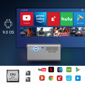 Byintek R17 3D <span class=keywords><strong>LED</strong></span> DLP Thông Minh Android Wifi <span class=keywords><strong>Mini</strong></span> Rạp Hát Tại Nhà Điện Thoại Di Động Máy Chiếu Với Pin 4K Rạp Chiếu Phim Độ Sáng Cao - Product Image 6
