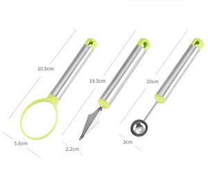 Stainless Steel <b>Fruit</b> Carving <b>Tool</b> Set <b>Fruit</b> Platter Decorating <b>Tool</b> Kit Dig Ball Scoop Carving Knife Kitchen Accessories - Product Image 3