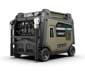 YSONIC Diesel <b>Generators</b> 110/220 V Single Phase 60Hz 9KW Silent air Cooled <b>Mobile</b> <b>Generator</b> with ATS Optional Gasoline NG /LPG - Product Image 2
