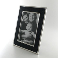 Cadre photo personnalisé en métal et cuir 4x6/5x7 pouces, design moderne, écologique, pour la maison, le bureau, l'hôtel