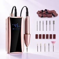 Perceuse à ongles portable rechargeable USB professionnelle 45000 tr/min, perceuse à ongles sans fil rechargeable pour salon