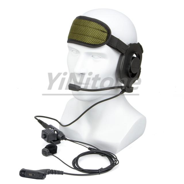 U94 PTT Finger Microphone with Brown/Black HD01 Tac Bowman Elite II Radio Earpiece  Xir P8268 Headset Telephone Set