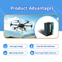 Batterie semi-solide 6S 12S 90000mAh 92000mAh pour drone à voilure fixe, 90Ah, haute densité énergétique, longue autonomie