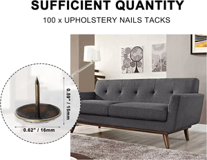 चीन कारखाने की कीमत धातु लोहे के सोने के फर्नीचर असबाब पिन सोफा फर्नीचर सजावट के लिए नाखूनों को सजाने - Product Image 6