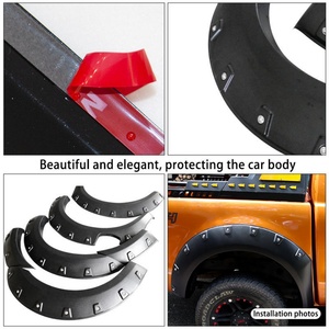 อุปกรณ์ตกแต่งรถยนต์ 4x4 บังโคลนล้อรถยนต์  วัสดุ ABS ผิวด้าน  สำหรับ Nissan Navara D40 ปี 2008-2014 - Product Image 5