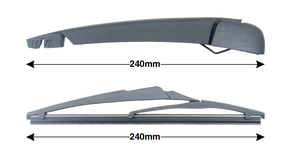 KRBA-R2K1 <span class=keywords><strong>parabrezza</strong></span> braccio del Tergicristallo Posteriore e montaggio della Lama per <span class=keywords><strong>RENAULT</strong></span> <span class=keywords><strong>KADJAR</strong></span> 2015 anno lama di 240 millimetri e 240 millimetri braccio - Product Image 3