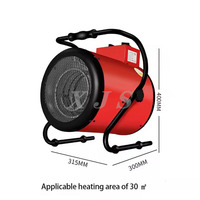 Radiateurs électriques 2kw/3kw Souffleur d'air chaud industriel Chauffe-pièce Séchoir Réchauffeur d'air industriel