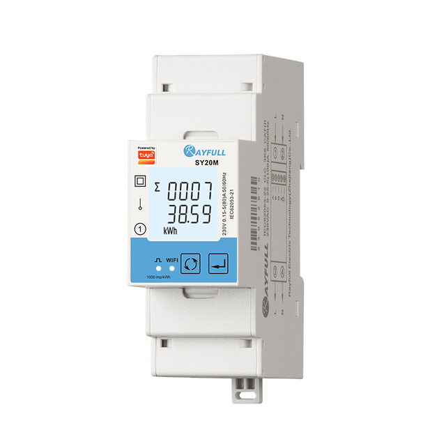 Rayfull SY20M Tuya System Single Phase Bi-directional Meter Solar PV Built-in Relay Remote Control Wireless Energy Meter