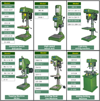 Perceuse d'établi industrielle West Lake Z516 550W 380V avec moteur, diamètre de perçage maximal de précision 16 mm