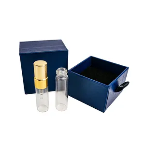 Oosterse Parfumflesjes Kleine Fles Gradiënt Cilinder Victoriaanse Antieke Oplaadbare Schroef Leeg Unieke 5Ml Glas