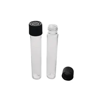 Emballage en rouleau anti-odeur personnalisé de 20ml 35ml 40ml Tubes résistants aux enfants à large ouverture Petit flacon en plastique avec couvercle