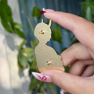 Broche imitation émail 6CM, badge bouton anime, décoration de papeterie et bijoux, artisanat en alliage, thème Le Livre des Amis de <span class=keywords><strong>Natsume</strong></span> - Product Image 5