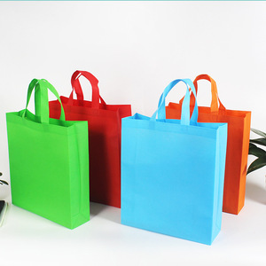 Small Batch Heat-Bonding Non-Woven Custom Shopping Tote Bag with Screen Printed Logo Eco-Friendly Packaging Hand Length Handle