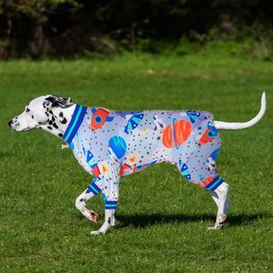 QQgift 2025 Nuova Tuta Chirurgica per Cani con Cappuccio, Personalizzabile con Logo OEM, Tessuto Leggero ed Elastico, Lusso per Cani di Taglia Grande, Collezione Galaxy World - Product Image 2