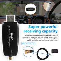 Boîtier radio numérique DAB+ pour voiture, antenne récepteur DAB+, interface USB, boîtier DAB+ portable pour autoradio Android 5.1 et versions ultérieures