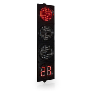 إشارة مرور LED حمراء وصفراء وخضراء مع مؤقت عد تنازلي رقمي 300 مم للممرات - Product Image 3