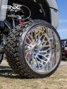 Jantes forgées FANXI 24x14 26x14 26x16 concaves avec enjoliveurs flottants 24 26 28 <span class=keywords><strong>pouces</strong></span> 8x170 8x180 8x6.5 polies pour RAM1500/2500 - Product Image 1