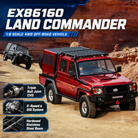 RGT EX86160 Land Commander 1/10 Scale RC Crawler RTR 4WD Métal 10 Canaux LC79 Pickup Winch 2 Vitesses Télécommandé Blocage de Différentiel DIG
