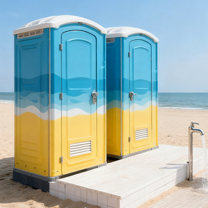 Cabine de douche et toilettes portables étanches sur mesure pour parcs urbains, zones de service, toilettes publiques préfabriquées en acier à nettoyage automatique – Fabricant - Product Image 2