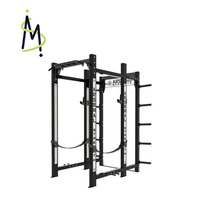 Rack de musculation multifonctionnel SM ASN, cage de puissance robuste avec barres de sécurité réglables, station de traction et de dips
