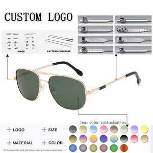 Gafas de Sol de Piloto con Montura Completa Rectangular, Lentes Degradadas, 100% Protección UV, Unisex, para Adultos, Uso en Exteriores - Product Image 2