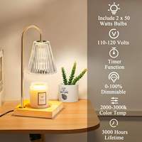 Lampe chauffe-cire électrique Zeal Lighting moderne pour aromathérapie, décor de chevet, diffuseur de parfum à intensité réglable