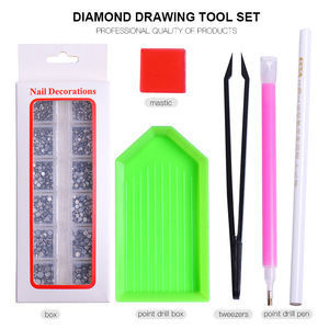 Piedras de Cristal AB para Uñas, 5D, 12 Compartimentos, Set de Joyería para Uñas DIY, Base Plana Acrílica con Color AB para Decoración de Uñas - Product Image 4