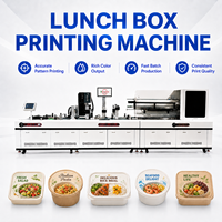 Imprimante industrielle pour boîtes à lunch, machine d'impression numérique pour l'emballage de barquettes alimentaires, solution de fabrication de marquage personnalisé