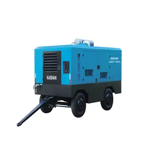 Kaishan Lgcy 7Bar Diesel Benzinemotor Air Compressor Voor Mine Boren Machine Rig