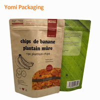 Custom Logo Biologisch Afbreekbaar Vetvrij Papieren Zakken Vochtbestendig Voor Eiwit Fruit Granola Noot
