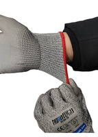 Gants Anti-Coupure Niveau 5, Revêtus de PU, Tricotés, Imperméables, Protection des Mains, Gants de Sécurité Durables Personnalisés pour Hommes pour Travaux du Verre