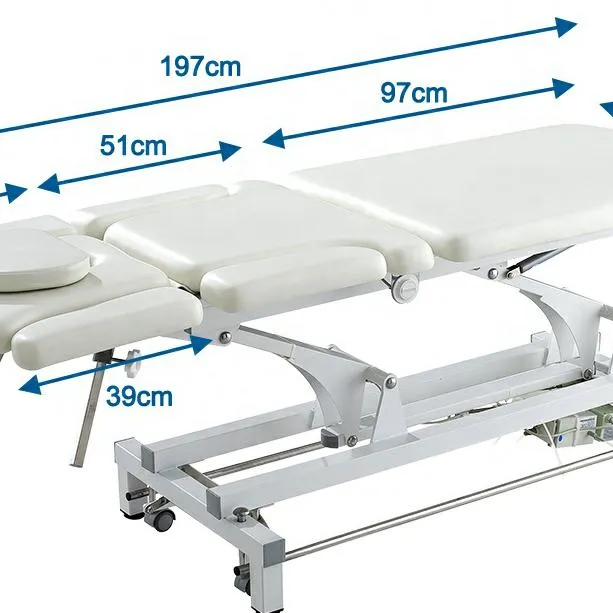 Equipo de terapia física para Hospital, mesa de tratamiento quiropráctico portátil plegable, nuevo diseño