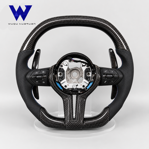 Volante de Fibra de Carbono Personalizado para <span class=keywords><strong>BMW</strong></span> 1M M2 M3 M4 M6 X5M X6M F30 F32 F10 F20 F35 F22 F18 F07 F01 F02 E90 E92 E70 - Product Image 1